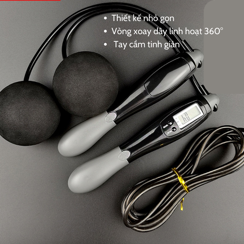 Dây nhảy giảm cân đếm Calo FREESHIP dây nhảy thể lực tập thể dục