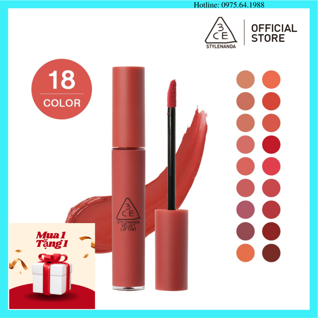 Son Kem Lì 3CE Stylenanda Velvet Lip Tint 4g