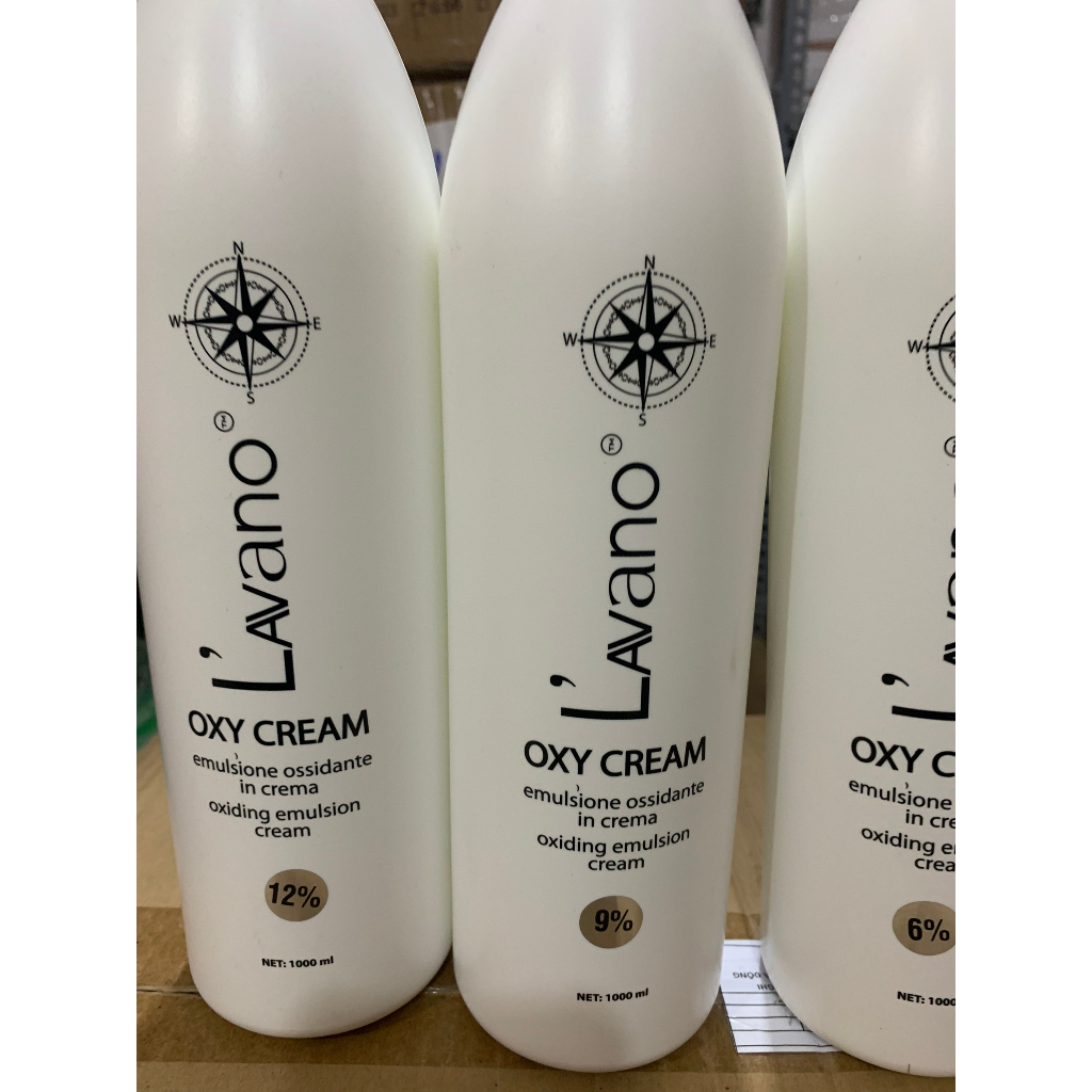 Oxy trợ nhuộm Lavano dùng để pha vào màu nhuộm, tẩy 1000ml dùng cho salon, tại nhà, mùi thơm, mềm