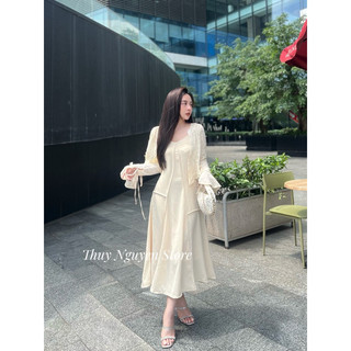Áo Khoác Ren Tiểu Thư Lửng Mỏng Nhẹ