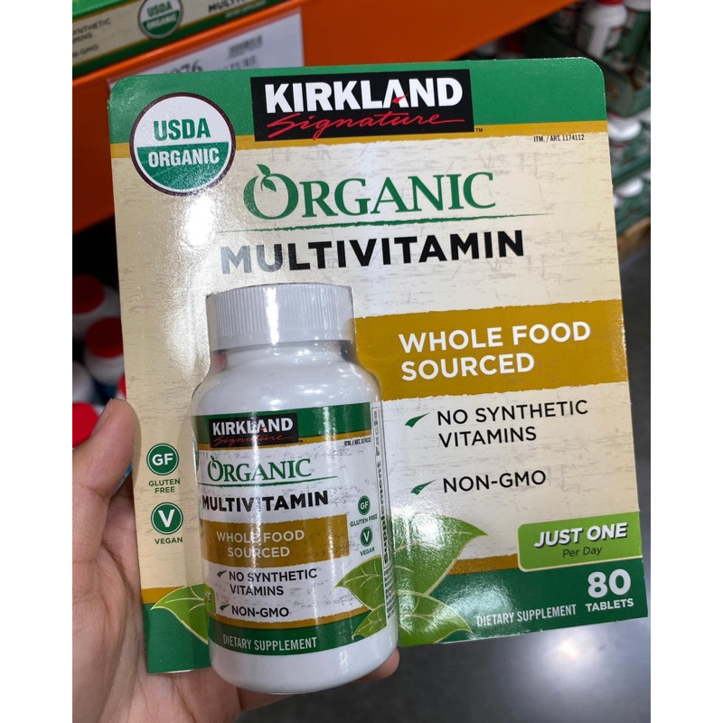 Viên uống bổ sung đa Vitamin hữu cơ Kirkland Signature Organic Multivitamin (bill Mỹ)