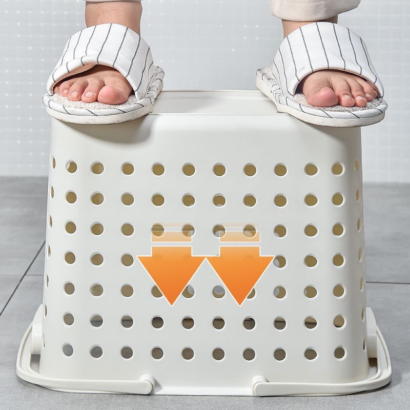 Giỏ đựng quần áo có quai xách nhựa size 42x31x37 cm màu ngẫu nhiên