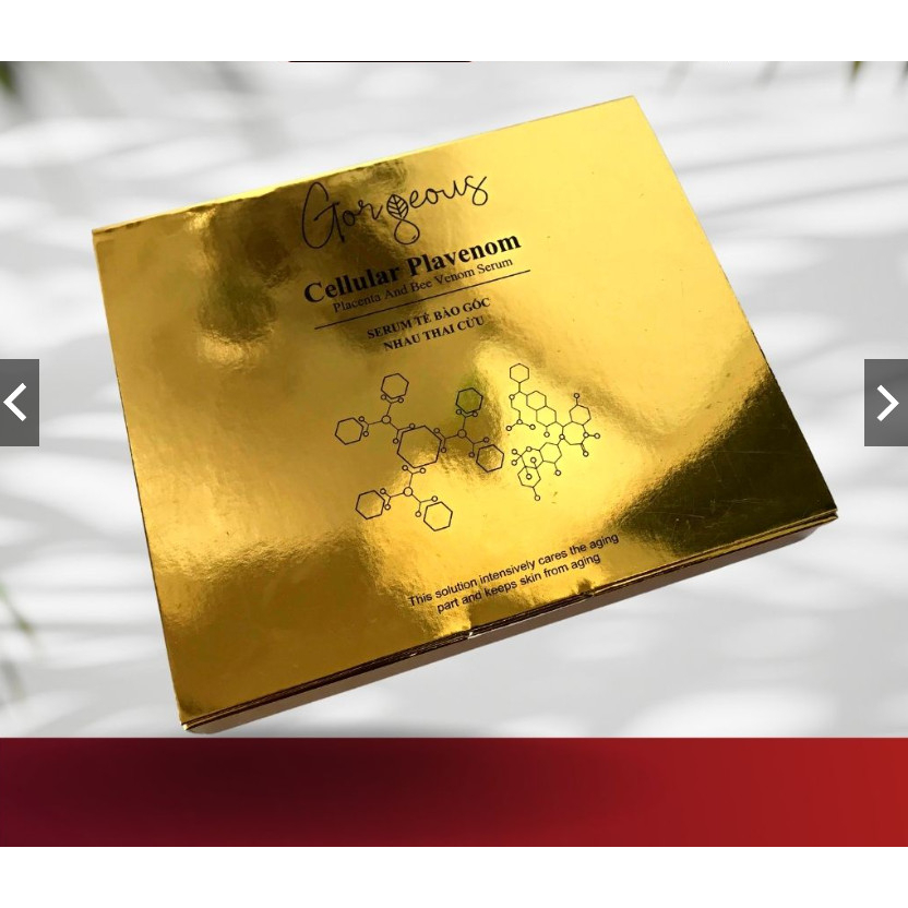 Serum nhau thai cừu Múi Xù GORGEOUS dưỡng trắng da mặt, serum dưỡng ẩm nâng tone da mặt làm mờ nếp nhăn, thâm, nám