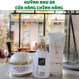Combo 3 món Kem Face Pháp Chữ A và Serum Huyết Thanh A Cosmetics +kem chống nắng violet
