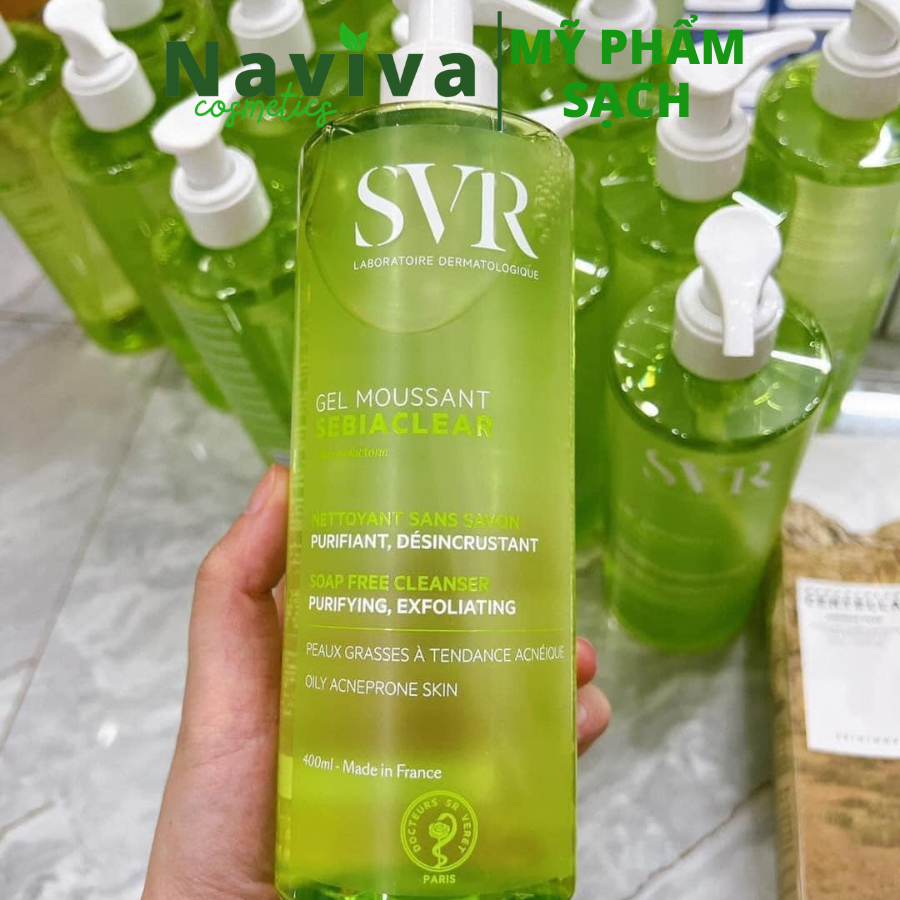 Gel rửa mặt SVR cho da dầu mụn Sebiaclear Gel Moussant Chai 400ml