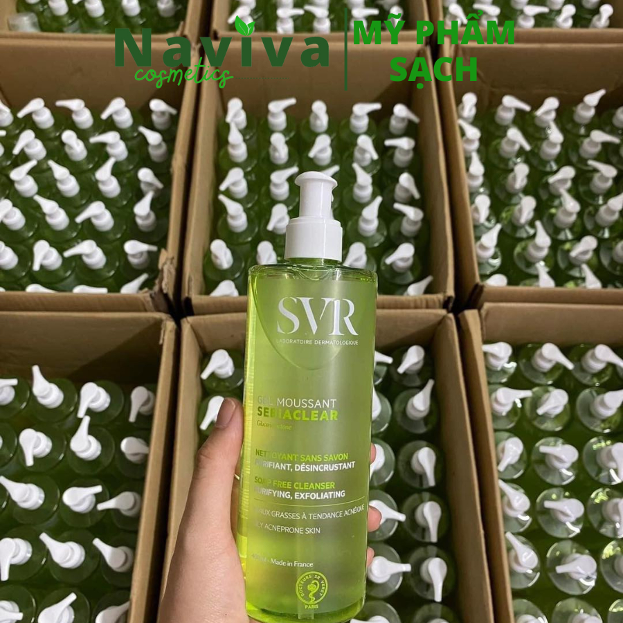 Gel rửa mặt SVR cho da dầu mụn Sebiaclear Gel Moussant Chai 400ml