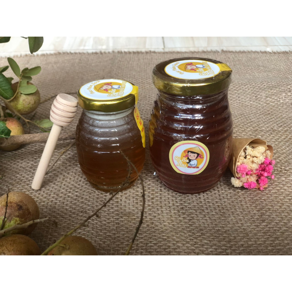 Mật ong Hoa Nhãn Bà Rịa, 100% nguyên chất chai 1 lít.
