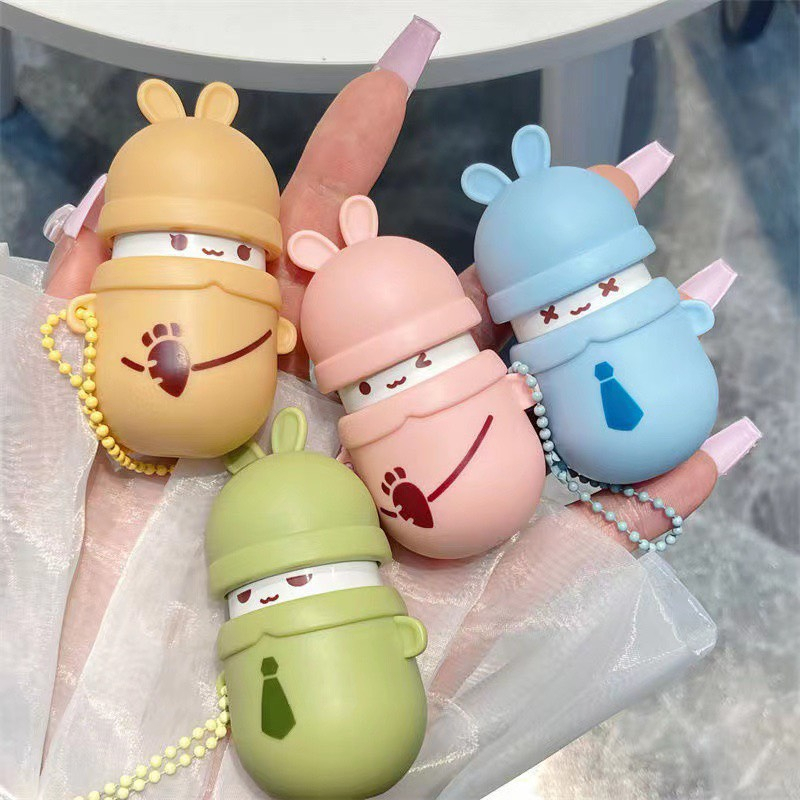 Son móc khoá thỏ VGN dễ thương tạo hiệu ứng mờ lì lâu trôi chính hãng