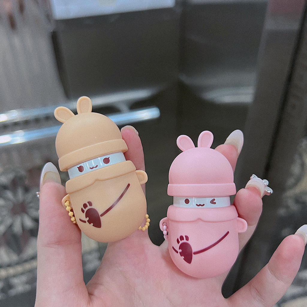 Son móc khoá thỏ VGN dễ thương tạo hiệu ứng mờ lì lâu trôi chính hãng