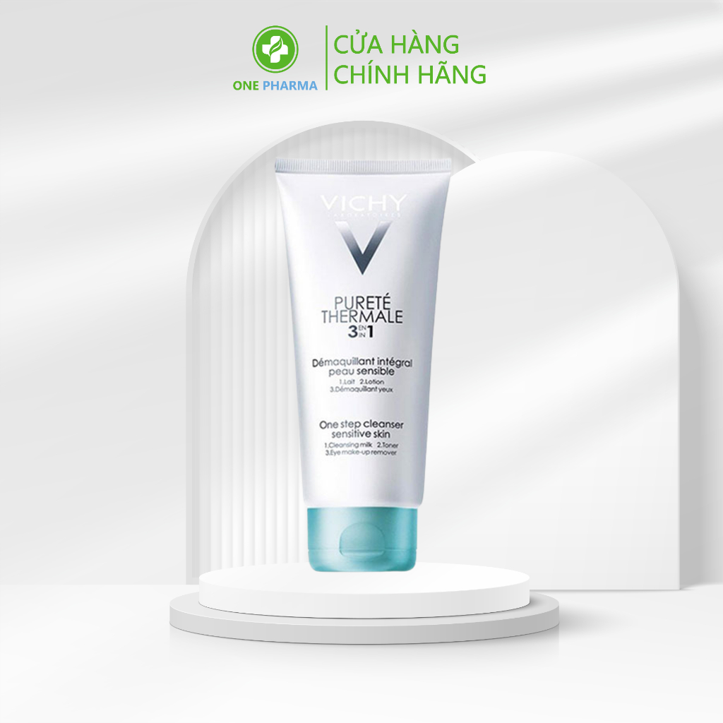 Sữa Rửa Mặt Tẩy Trang 3 Tác Dụng VICHY Purete Thermale One Step Cleanser (3 In 1) 100ml