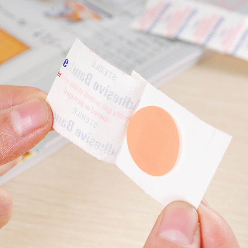 Combo 100 miếng dán cây chỉ tròn thẩm mỹ vô khuẩn BANDAGE