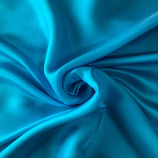 Vải Lụa Tơ Tằm satin màu xanh lam, mềm#mượt#mịn, dệt thủ công, khổ vải 90cm