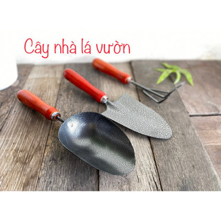 Bộ xẻng làm vườn cán đỏ