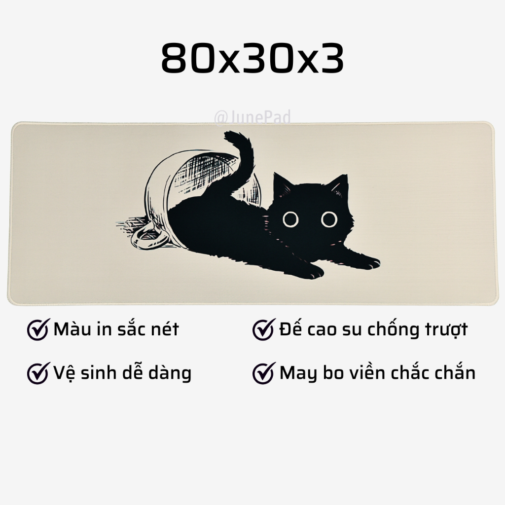 Lót bàn phím mèo dễ thương