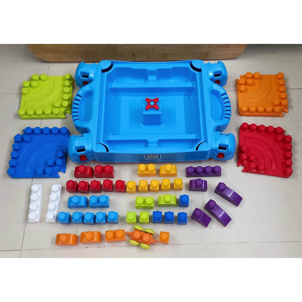 90% Bộ bàn đồ chơi khối lắp ráp Mega Bloks - Fisher Price Build ‘n Learn Table