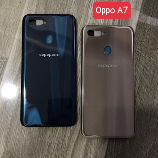 Bộ vỏ sườn Oppo A7 zin có nút bấm,kính camera