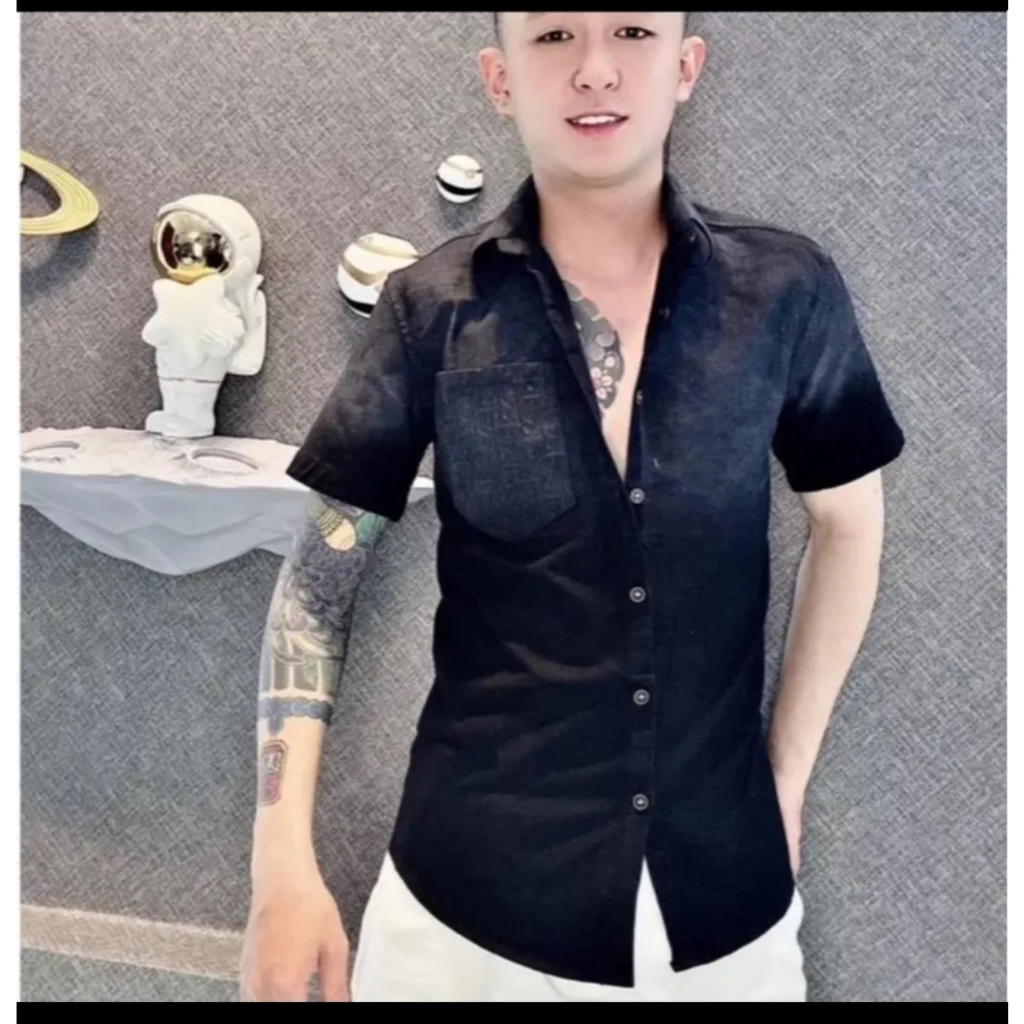Áo sơ mi nam ngắn tay thiết kế trẻ trung form chuẩn chất liệu ĐỦI mẫu mới TANBEO_FASHION | BigBuy360 - bigbuy360.vn