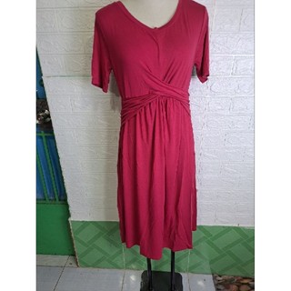 Đầm thun cotton nữ đẹp cho mùa hè cổ tròn xoắn eo chất vải siêu mềm mịn chuẩn hàng vnxk xuất dư xịn nhà máy đã cắt tag