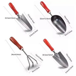 Bộ xẻng làm vườn cán đỏ