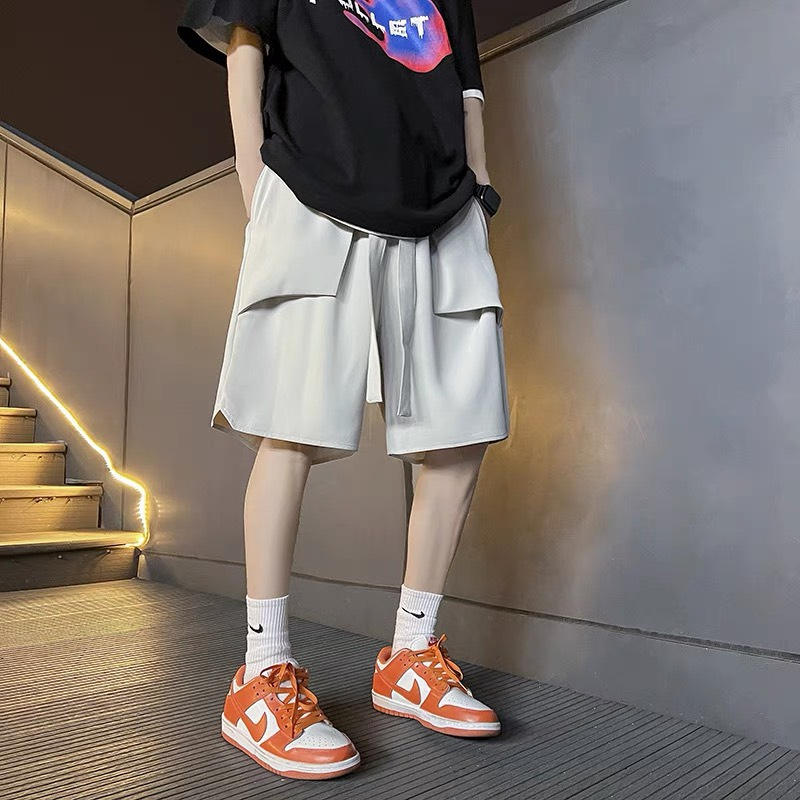 Quần đùi nam nữ unisex Dây+Túi bên ngoài, chất mát mền và không nhắn