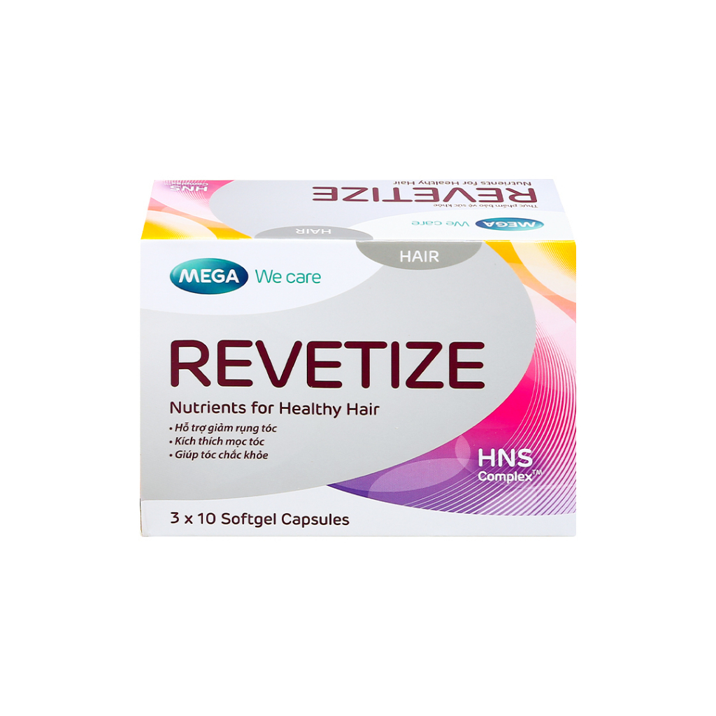 - REVETIZE Mega We Care Hỗ Trợ Giảm Rụng Tóc, Kích Thích Mọc, Giúp Tóc Chắc Khỏe
