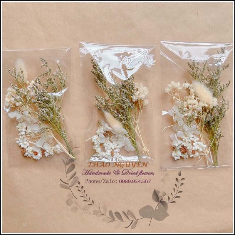 Set hoa khô mix theo tông màu❤️hoa khô nguyên liệu trang trí nến thơm, sáp thơm, resin, làm thiệp, nguyên liệu thủ công