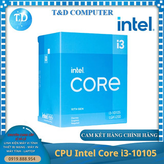 Cpu intel core i3 10105 3.7ghz - hàng chính hãng