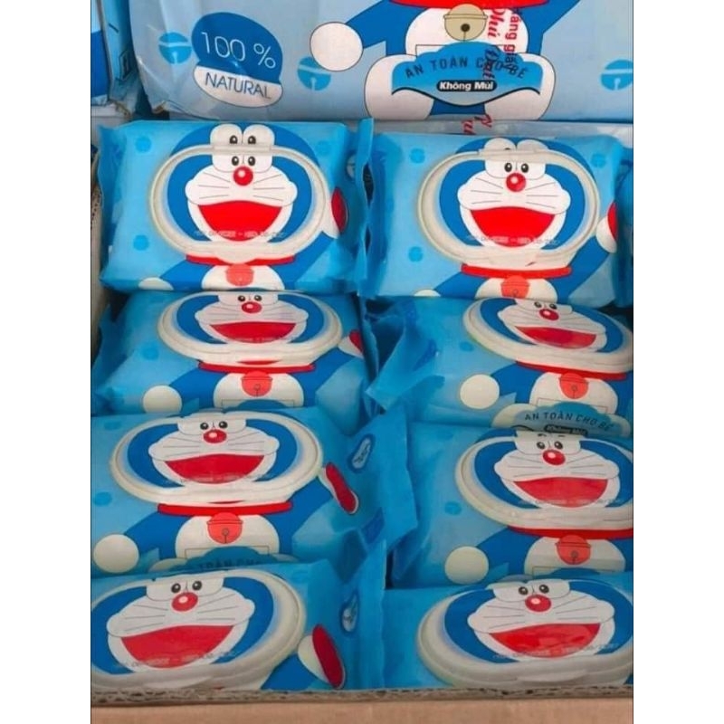 Khăn giấy ướt baby Phú Đạt siêu dai,mền mịn cho bé mix nhiều màu