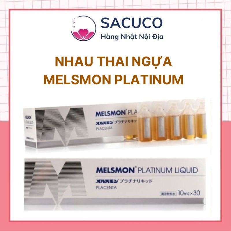 Melsmon Platium Liquid- Nước uống nhau thai ngựa Nhật Bản hộp 30 lọ | BigBuy360 - bigbuy360.vn