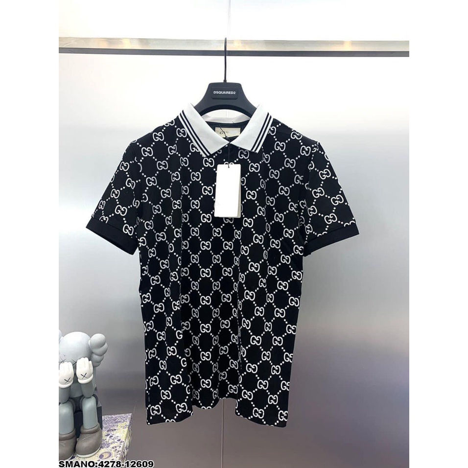 Áo polo gucci chất cotton sịn,áo gucci cộc tay có cổ unisex