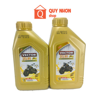Dầu nhớt xe máy 4t vector zelus 20w-50 0.8l,1l
