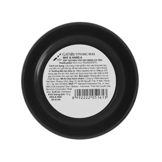 Sáp Vuốt Tóc Gatsby 75Gr