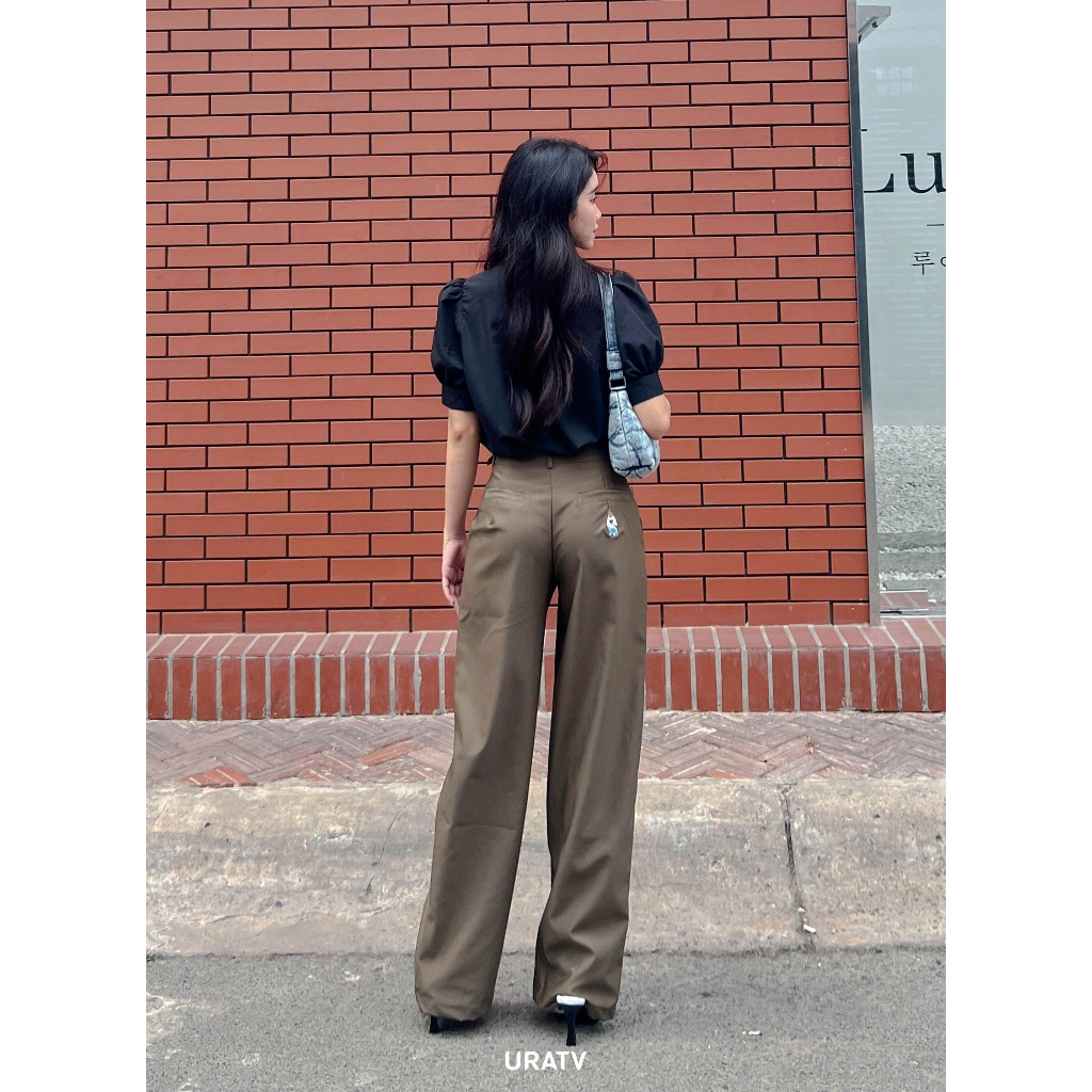 [ẢNH THẬT-CÓ SẴN] Quần suông dài kaki thêu gấu mã W XỊN