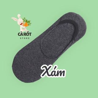Vớ tất lười nam nữ unisex xám