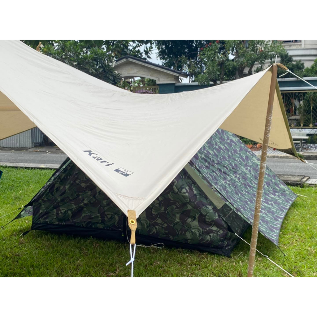 Tấm tăng dã ngoại Nordisk Kari 12 vải TC chống nóng size 4 x 3m