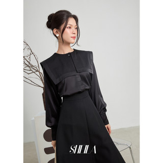 Sơ Mi Cổ Yếm Phối Sọc