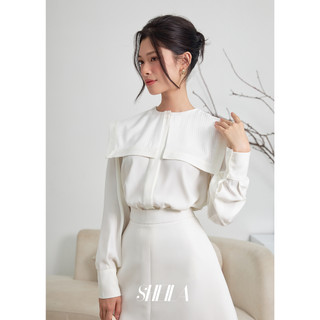 Sơ Mi Cổ Yếm Phối Sọc