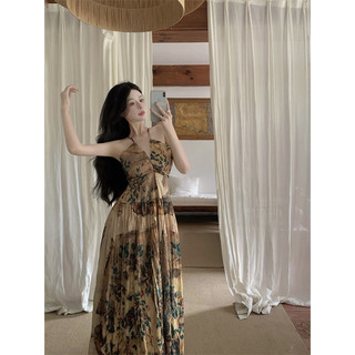 Đầm maxi Boho hở lưng quyến rũ
