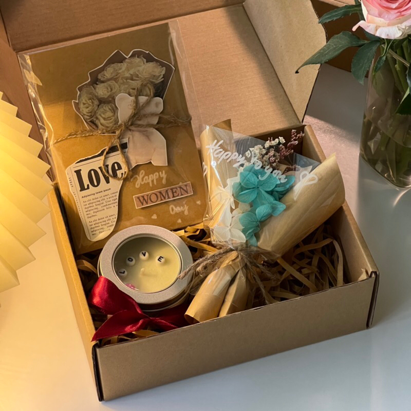 Quà tặng nến thơm, nến lì xì, sáp thơm, hoa khô nhân dịp sinh nhật, valentine, giáng sinh, 8/3, 20/10, 20/11