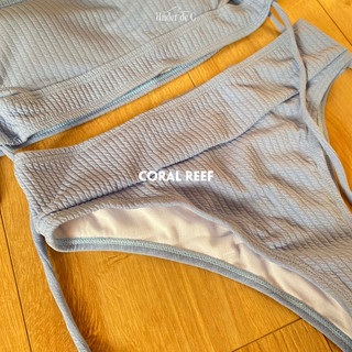 Bikini 2 mảnh lưng cao đan dây (Coral Reef)