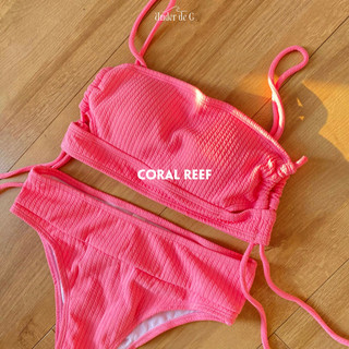 Bikini 2 mảnh lưng cao đan dây (Coral Reef)