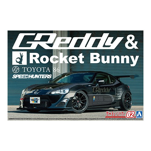 MÔ HÌNH AOSHIMA - 1/24 ZN6 TOYOTA86 '12 GREDDY & ROCKET BUNNY VOLK RACING VER.