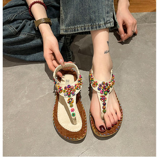 Sandal nữ big size đế bằng kiểu dáng xỏ ngón thời trang