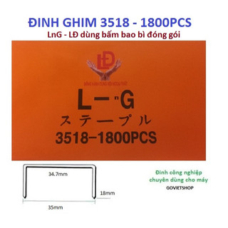 Kim ghim 3518 (1800 kim) hiệu L-nG ghim đóng thùng catton