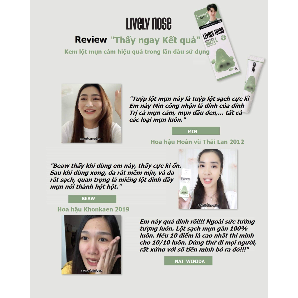 GEL LỘT MỤN CÁM , ĐẦU ĐEN NAKIZ LIVELY NOSE CHÍNH HÃNG THÁI LAN