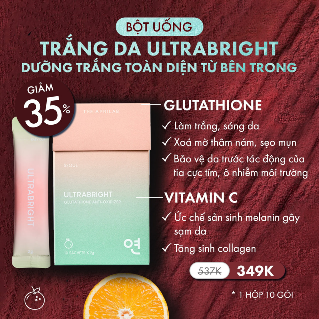 Bột Uống Dưỡng Trắng Da Ultrabright,Trẻ Hóa Da Time Blast Hàn Quốc