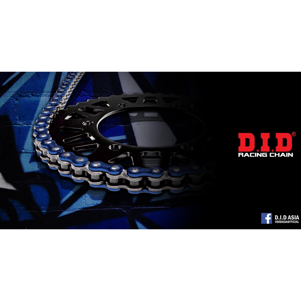 B2  Nhông Đĩa DID Yamaha FZ 150 - Exciter 150 - Sên Màu Xanh DID Hàng Rời 15T - 44T - 122L