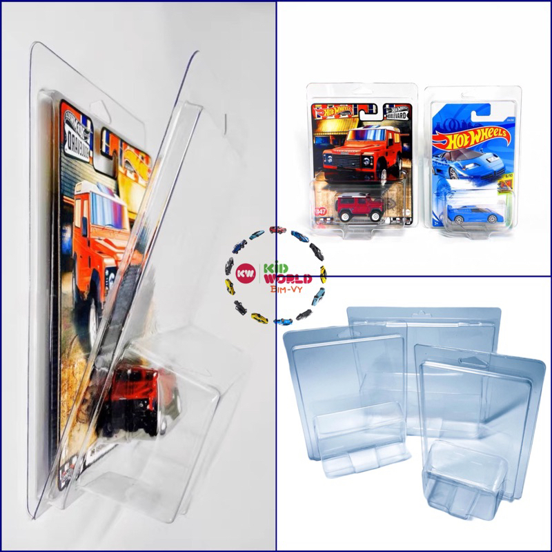 Hộp Protect card PVC, bảo vệ và trưng bày Xe mô hình Hot Wheels, Tỷ lệ 1:64. KHÔNG CÓ XE.
