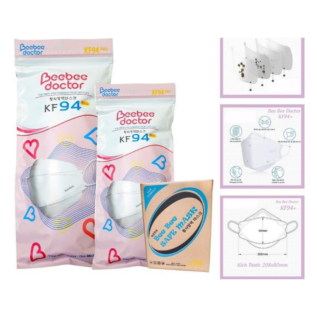 KHẨU TRANG KF94 BEE TRẮNG