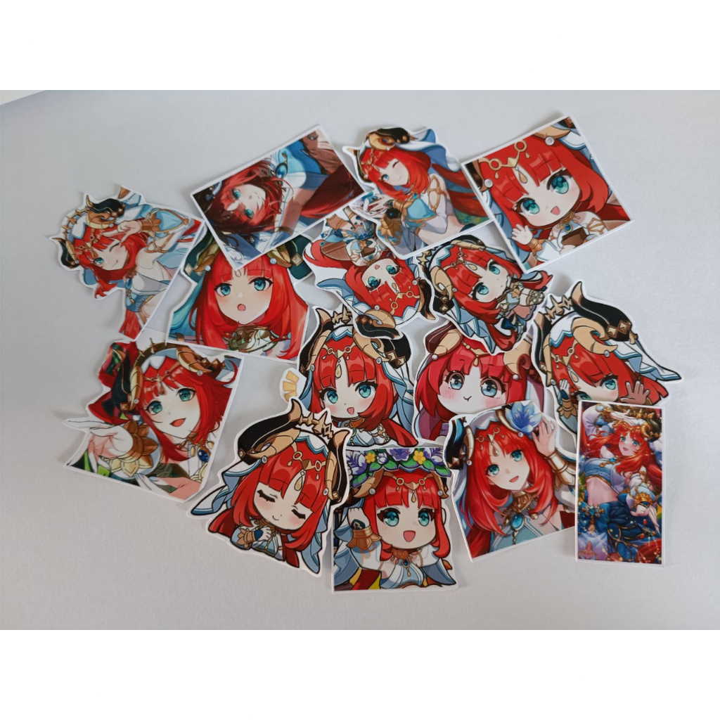 - Set 10/15 Sticker Nilou game Genshin Impact hình dán trang trí siêu đẹp